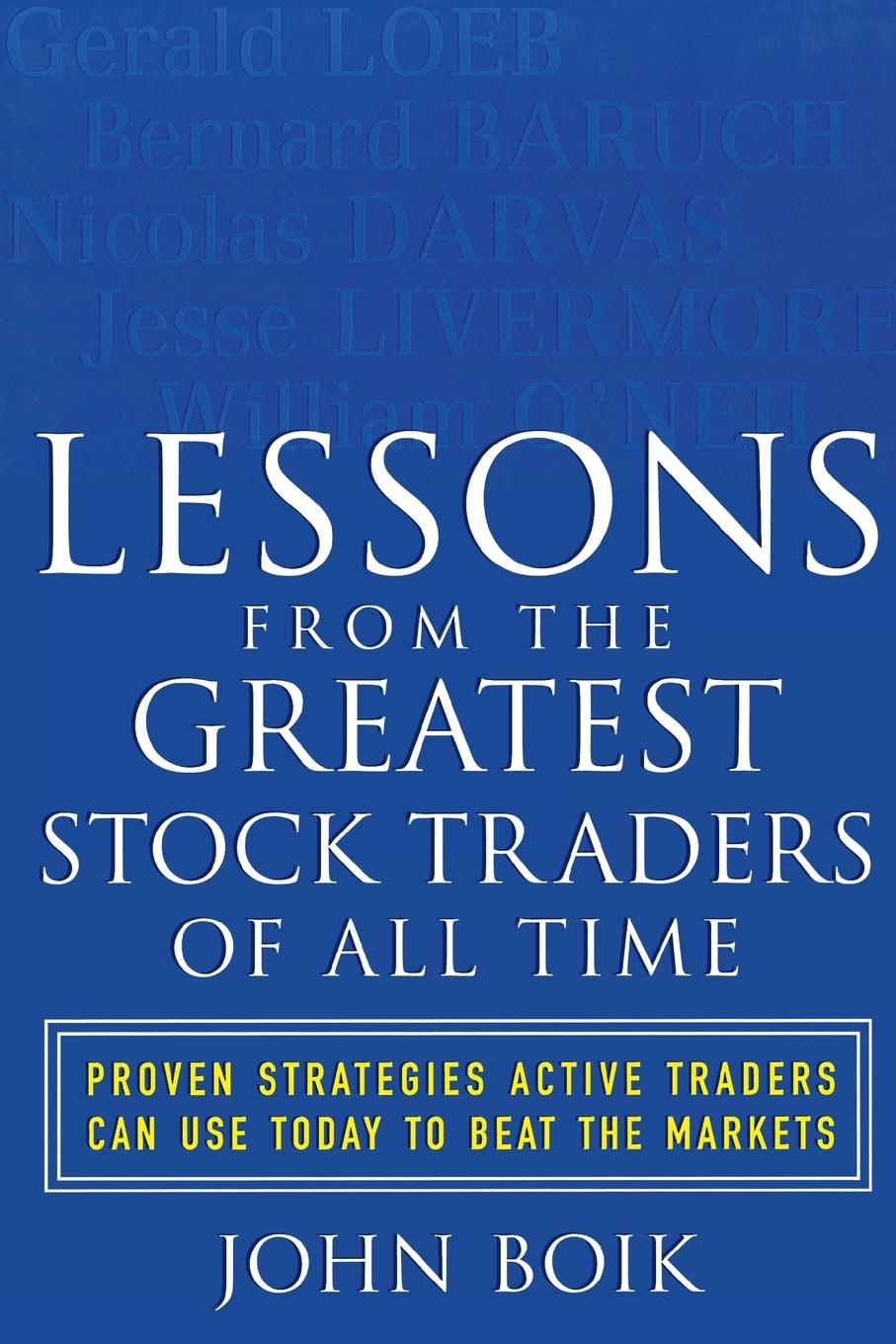 Vorderes Coverbild Lessons from the Greatest Stock Traders of All Time