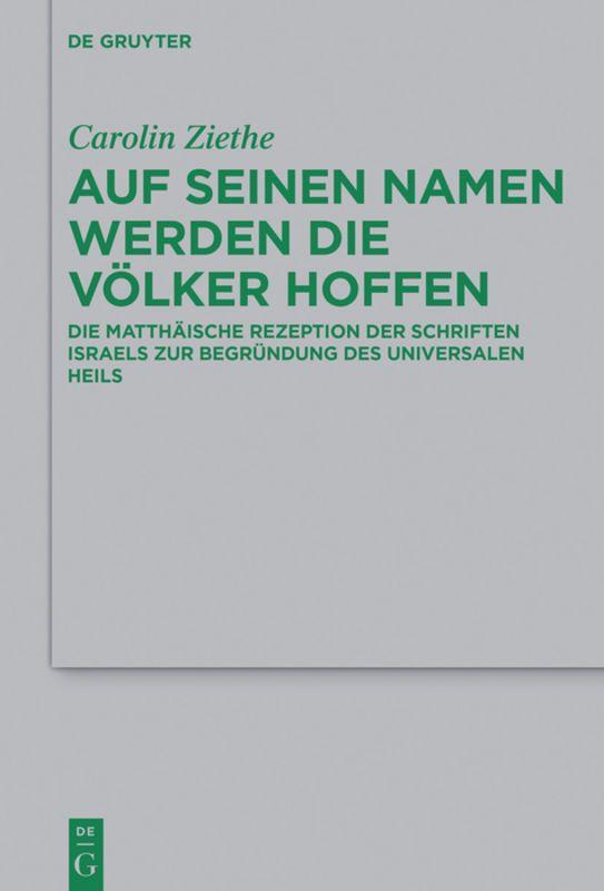 Vorderes Coverbild Auf seinen Namen werden die Völker hoffen