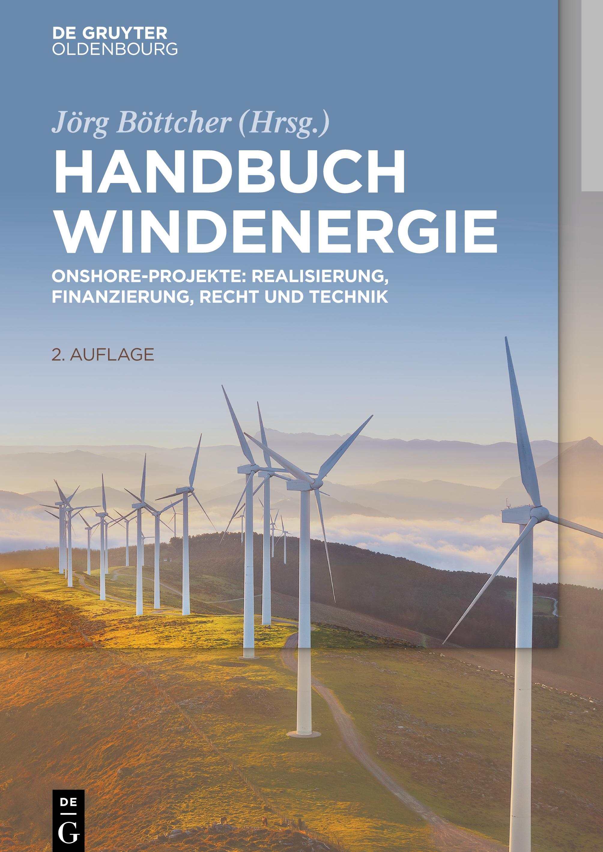 Vorderes Coverbild Handbuch Windenergie