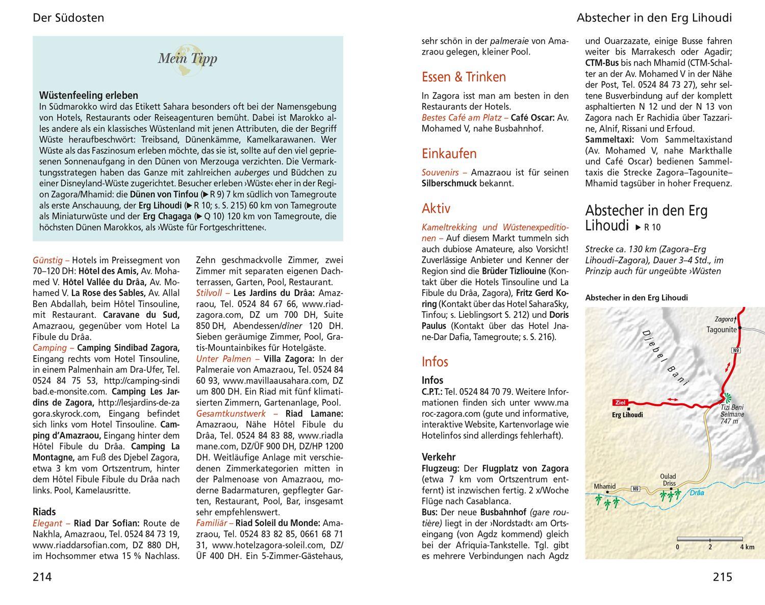 Beispielinhalt (Bild) DuMont Reise-Taschenbuch Marokko, Der Süden mit Agadir & den Königsstädten