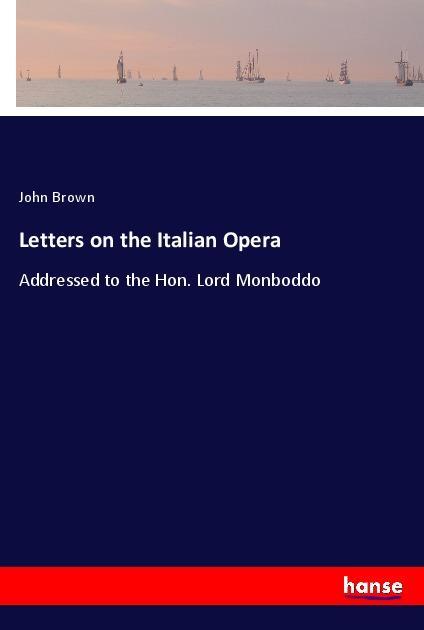 Vorderes Coverbild Letters on the Italian Opera