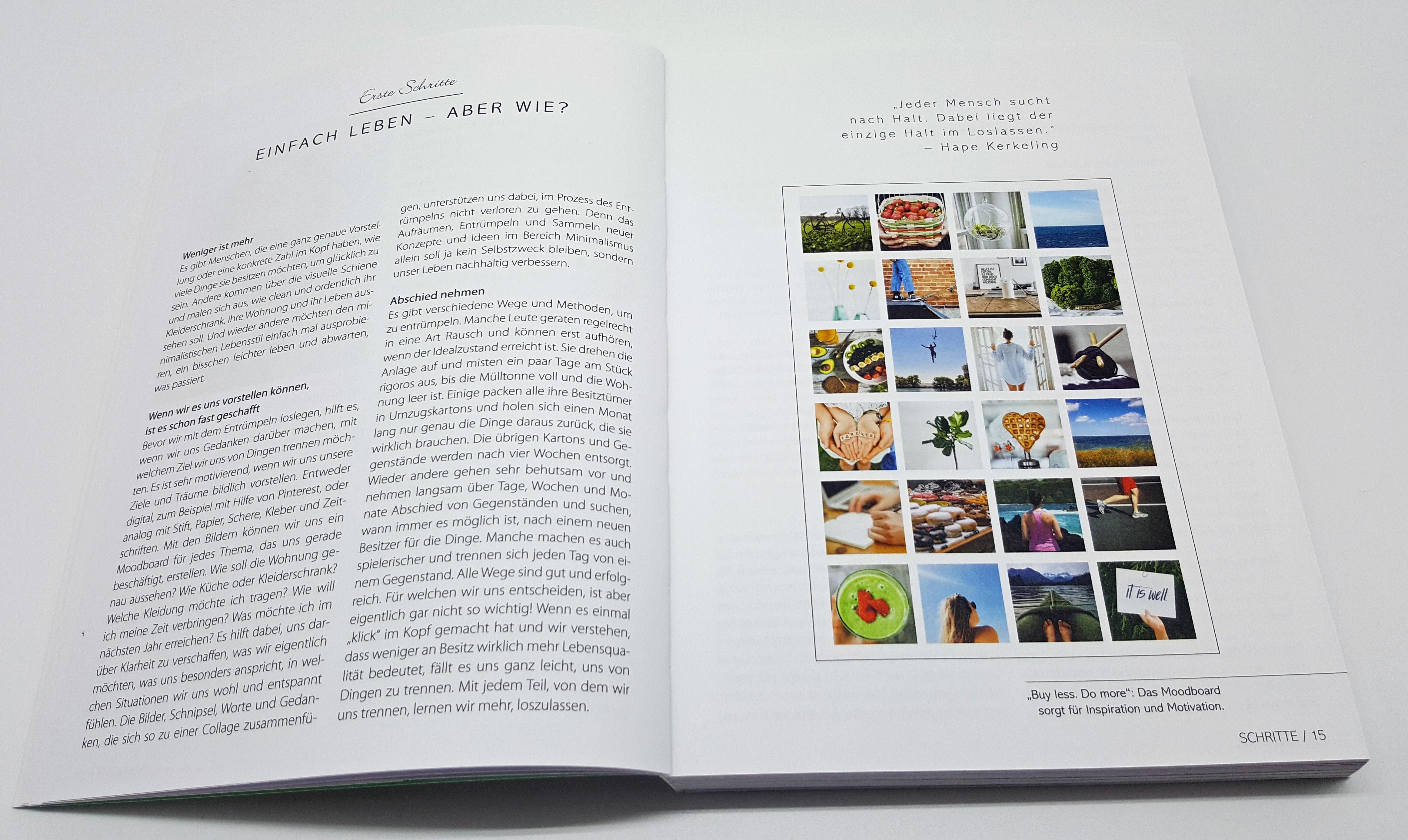 Beispielinhalt (Bild) Einfach leben