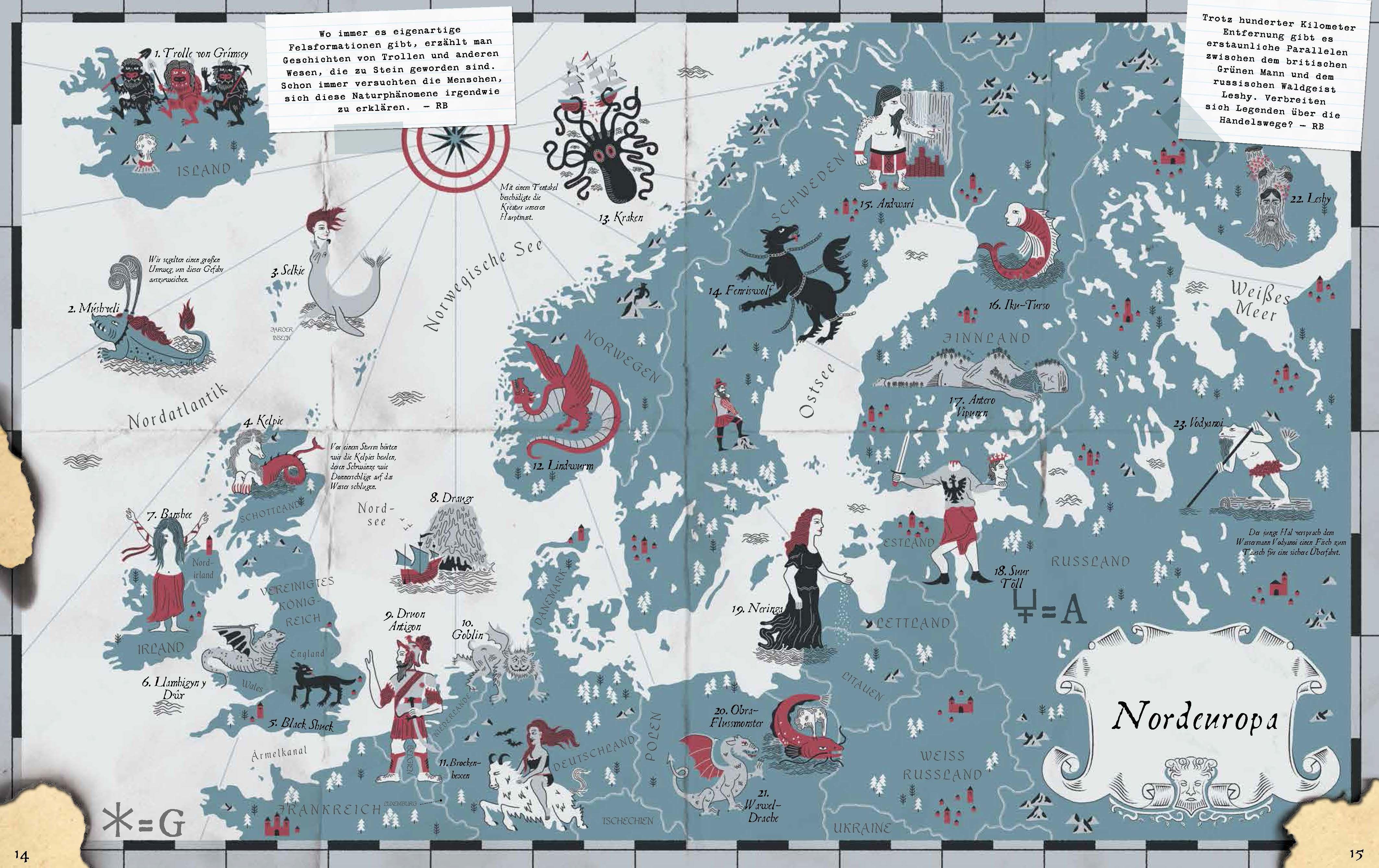 Beispielinhalt (Bild) Atlas der Fabelwesen