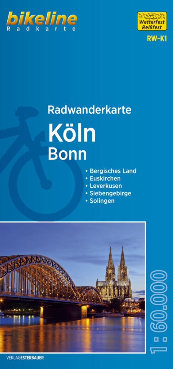 Vorderes Coverbild Bikeline Radwanderkarte Köln / Bonn 1 : 60 000