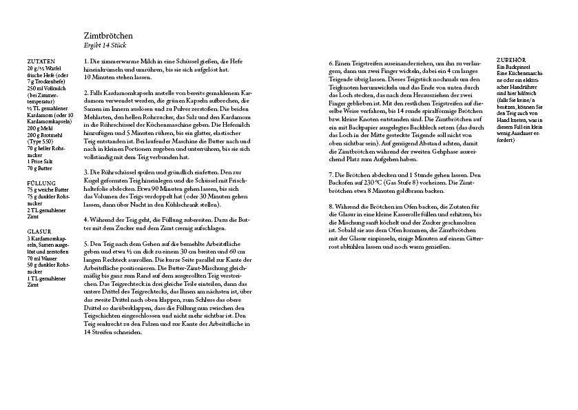 Beispielinhalt (Bild) Little Library Cookbook