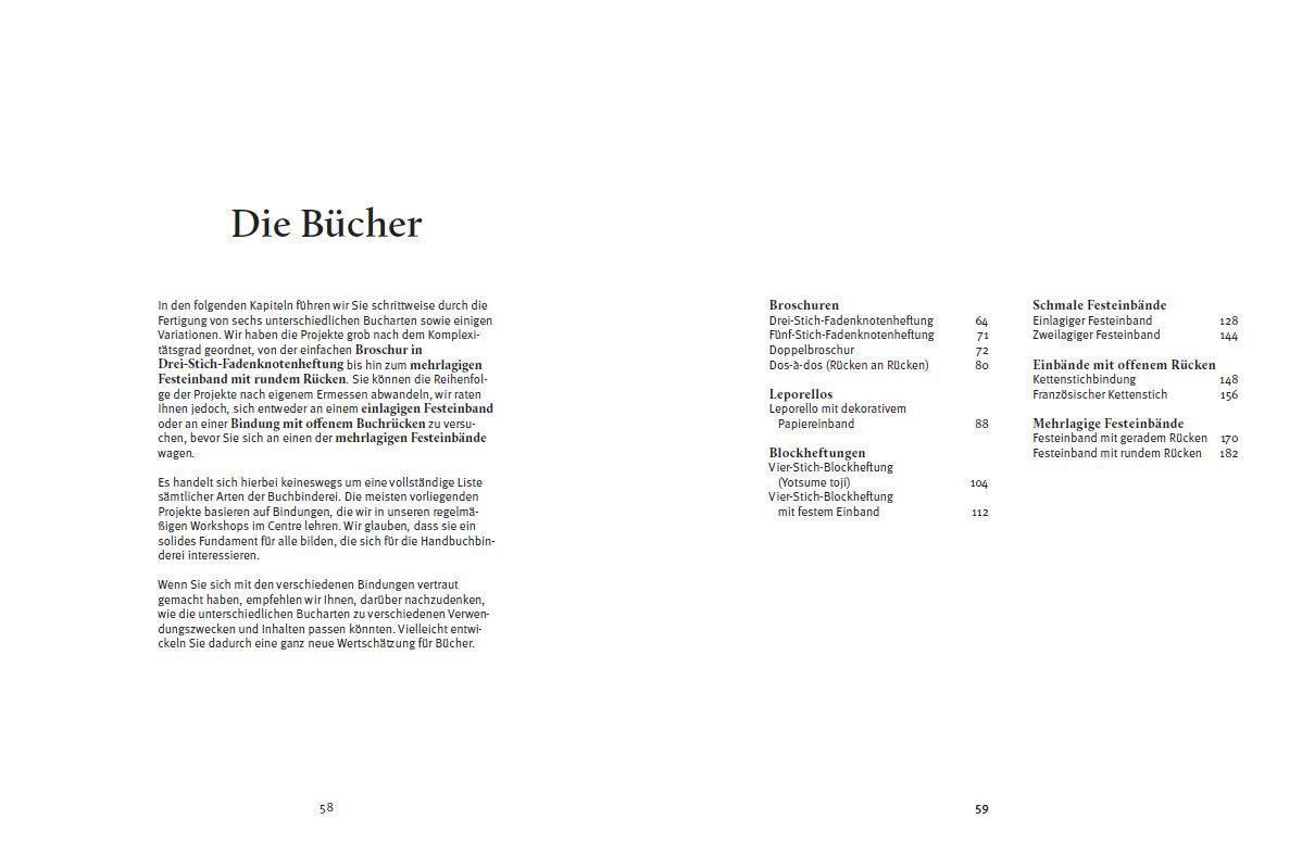 Beispielinhalt (Bild) Handgebunden - Alben, Leporellos und Bücher selber machen