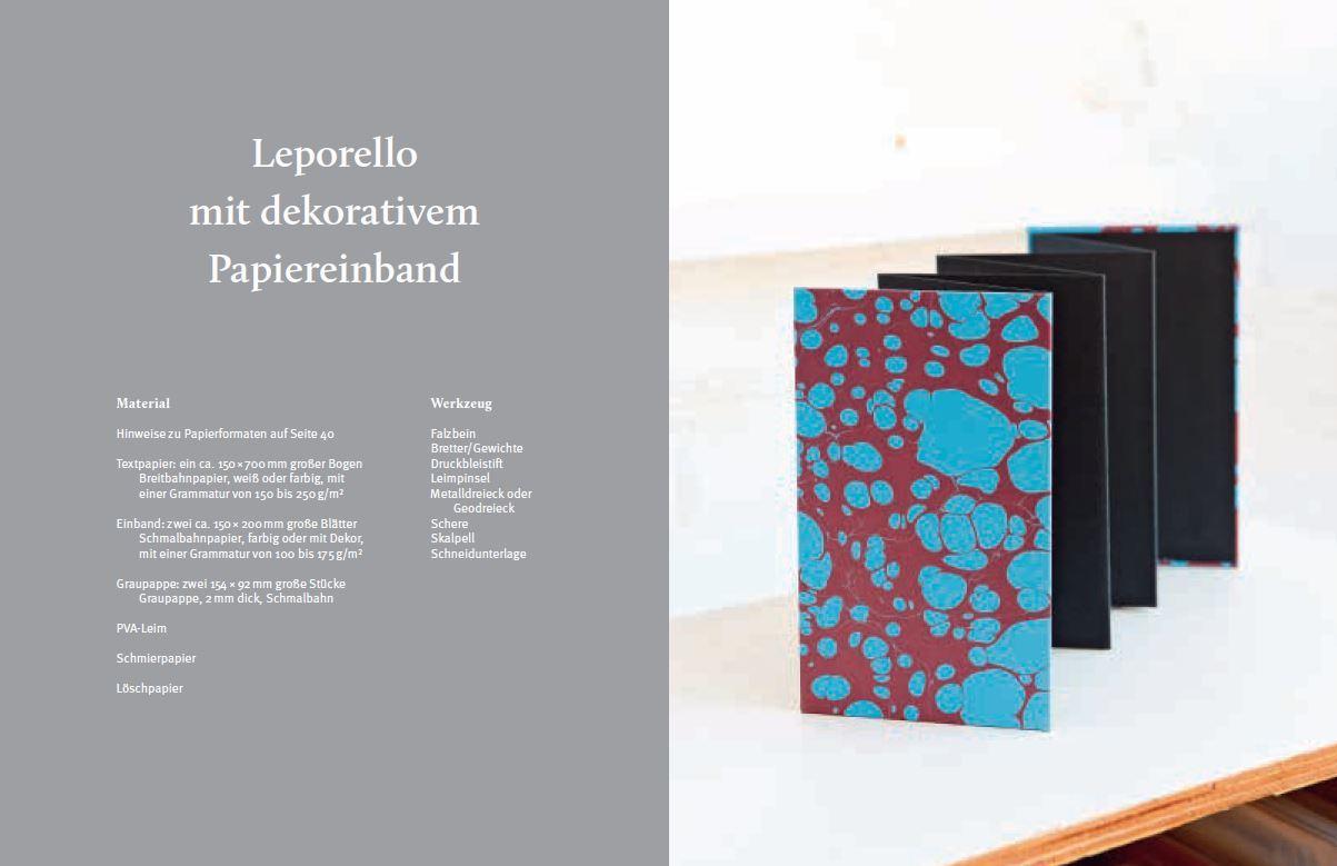 Beispielinhalt (Bild) Handgebunden - Alben, Leporellos und Bücher selber machen