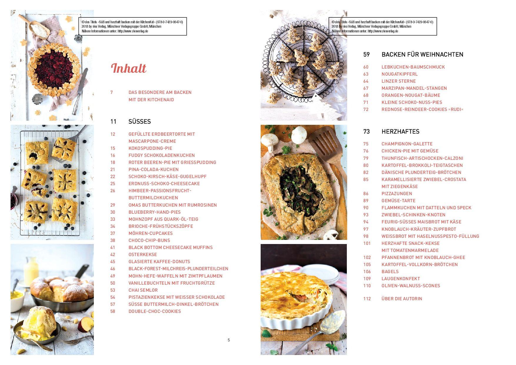 Beispielinhalt (Bild) Süß und herzhaft backen mit der KitchenAid