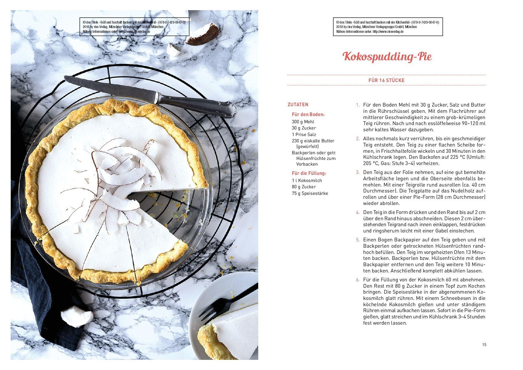 Beispielinhalt (Bild) Süß und herzhaft backen mit der KitchenAid