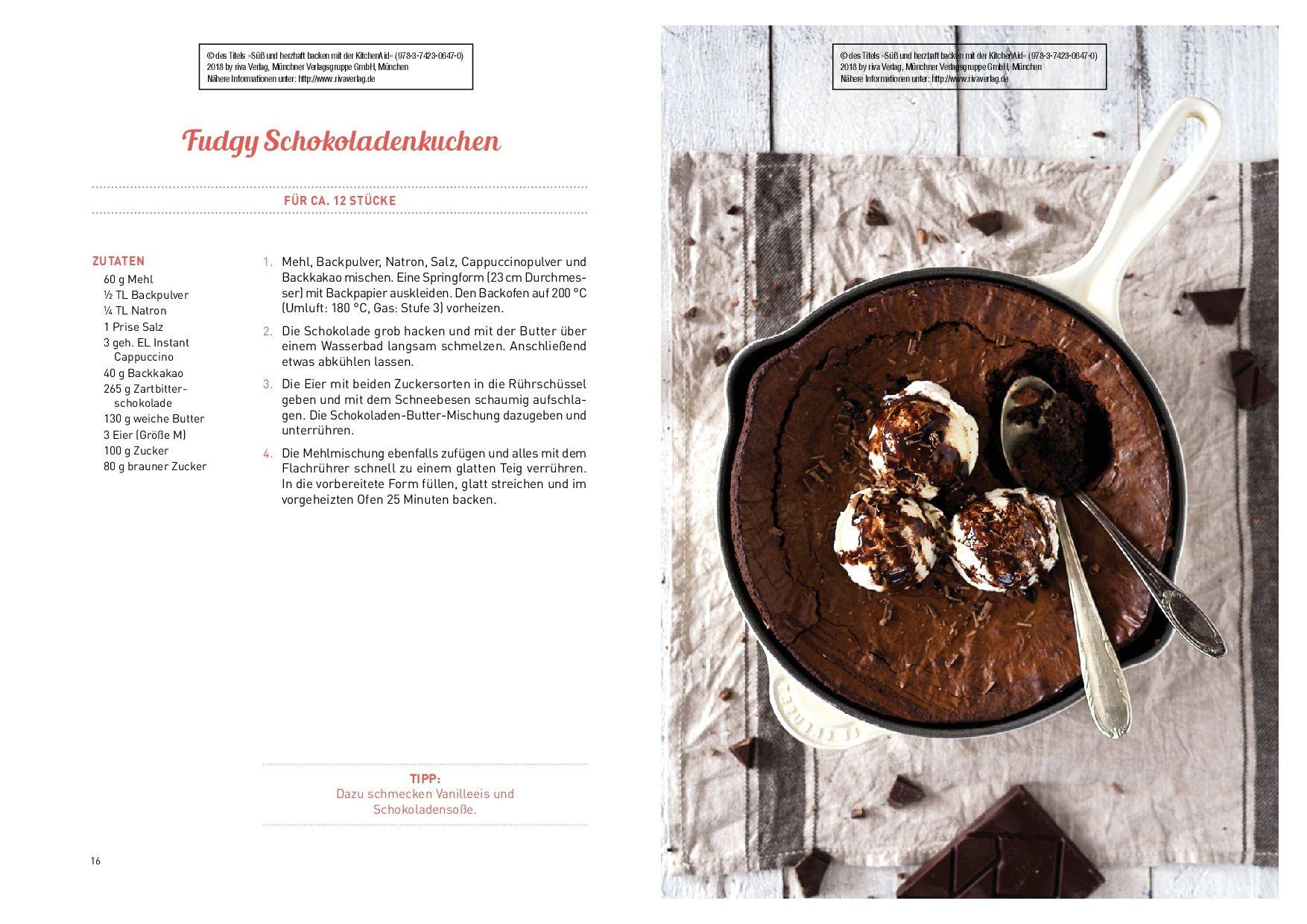 Beispielinhalt (Bild) Süß und herzhaft backen mit der KitchenAid