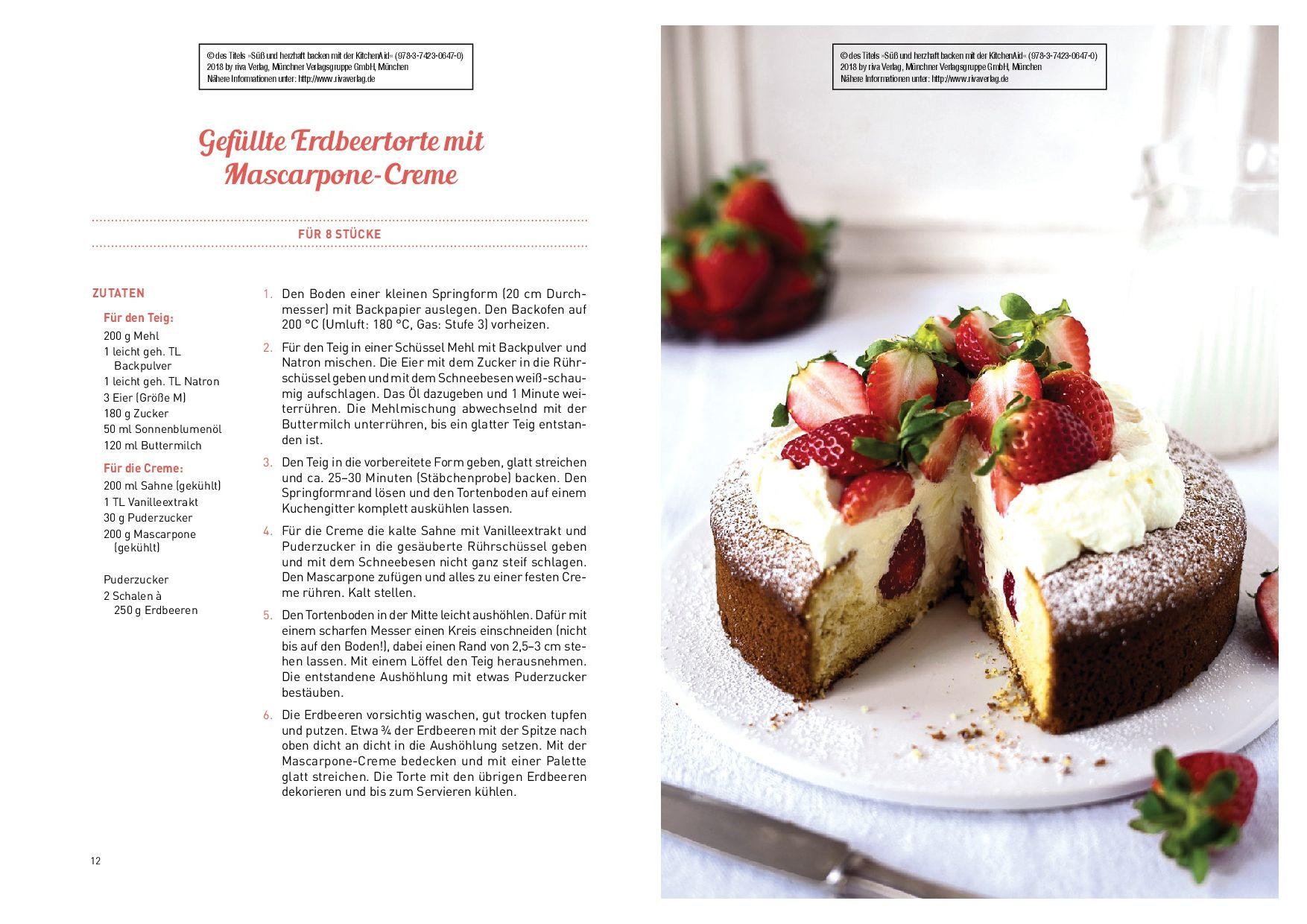 Beispielinhalt (Bild) Süß und herzhaft backen mit der KitchenAid