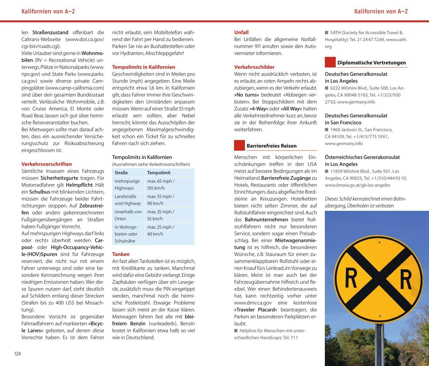 Beispielinhalt (Bild) ADAC Reiseführer Kalifornien