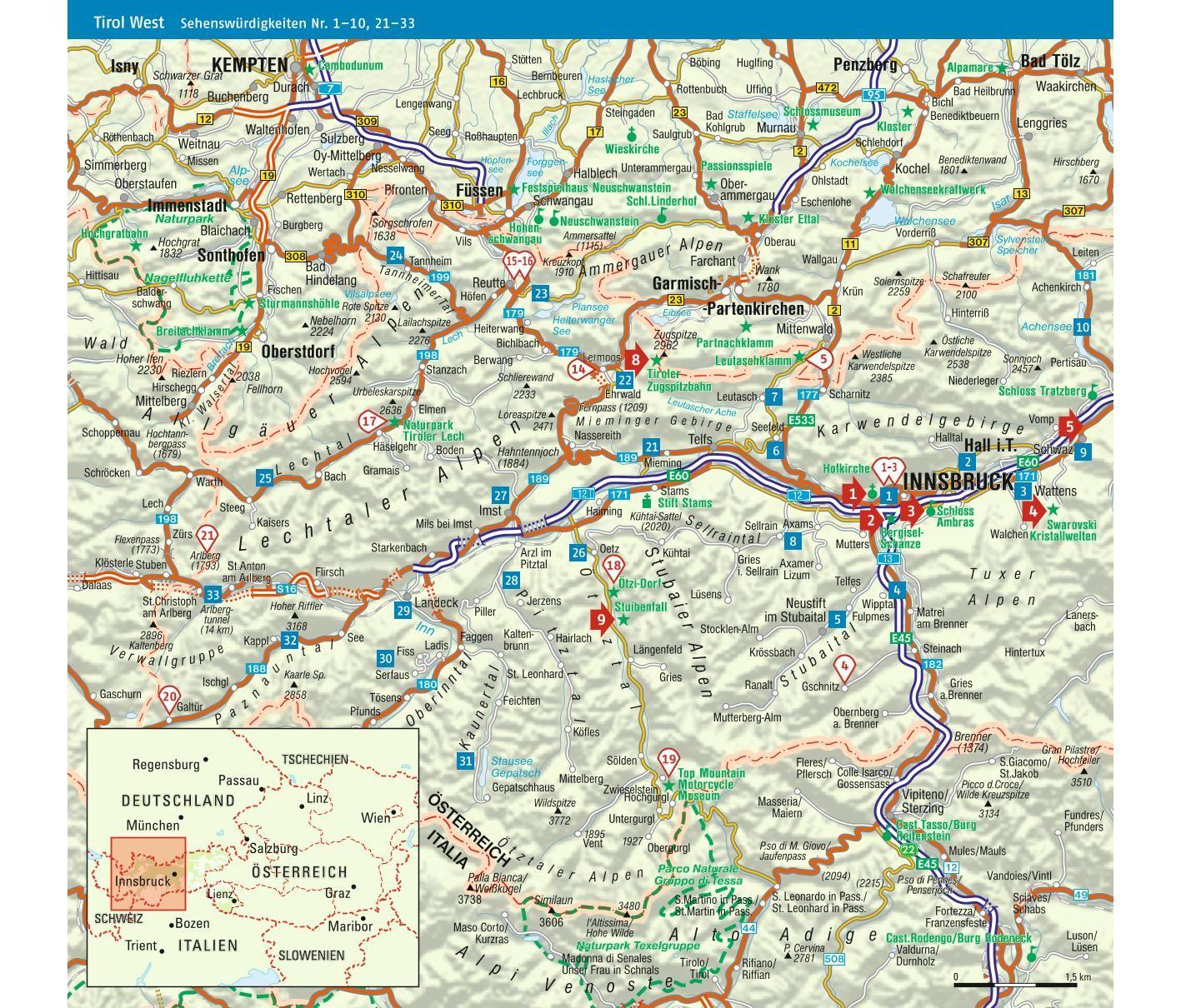 Beispielinhalt (Bild) ADAC Reiseführer Tirol