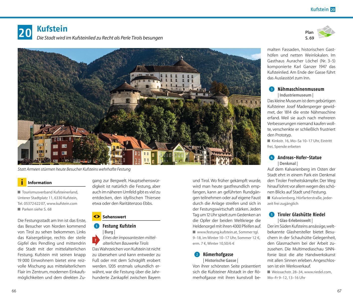 Beispielinhalt (Bild) ADAC Reiseführer Tirol