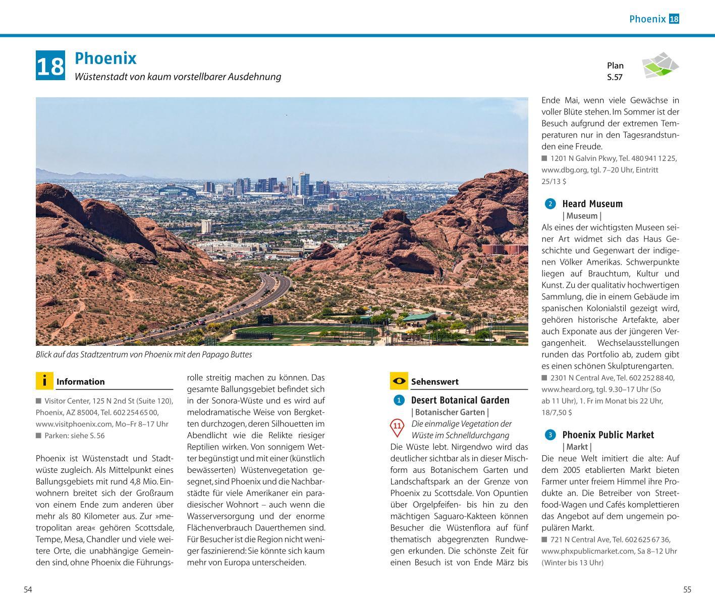 Beispielinhalt (Bild) ADAC Reiseführer USA Südwest