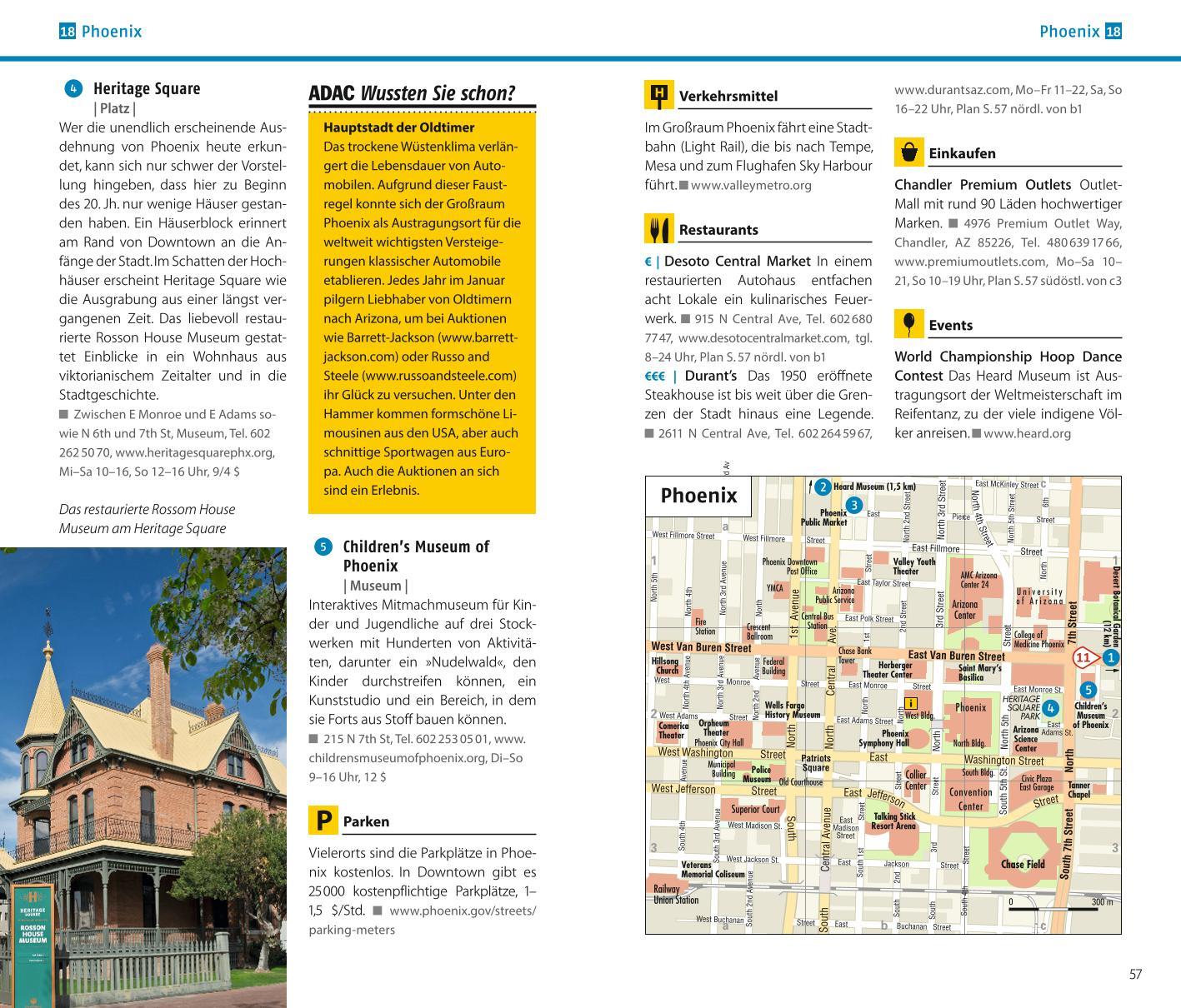 Beispielinhalt (Bild) ADAC Reiseführer USA Südwest