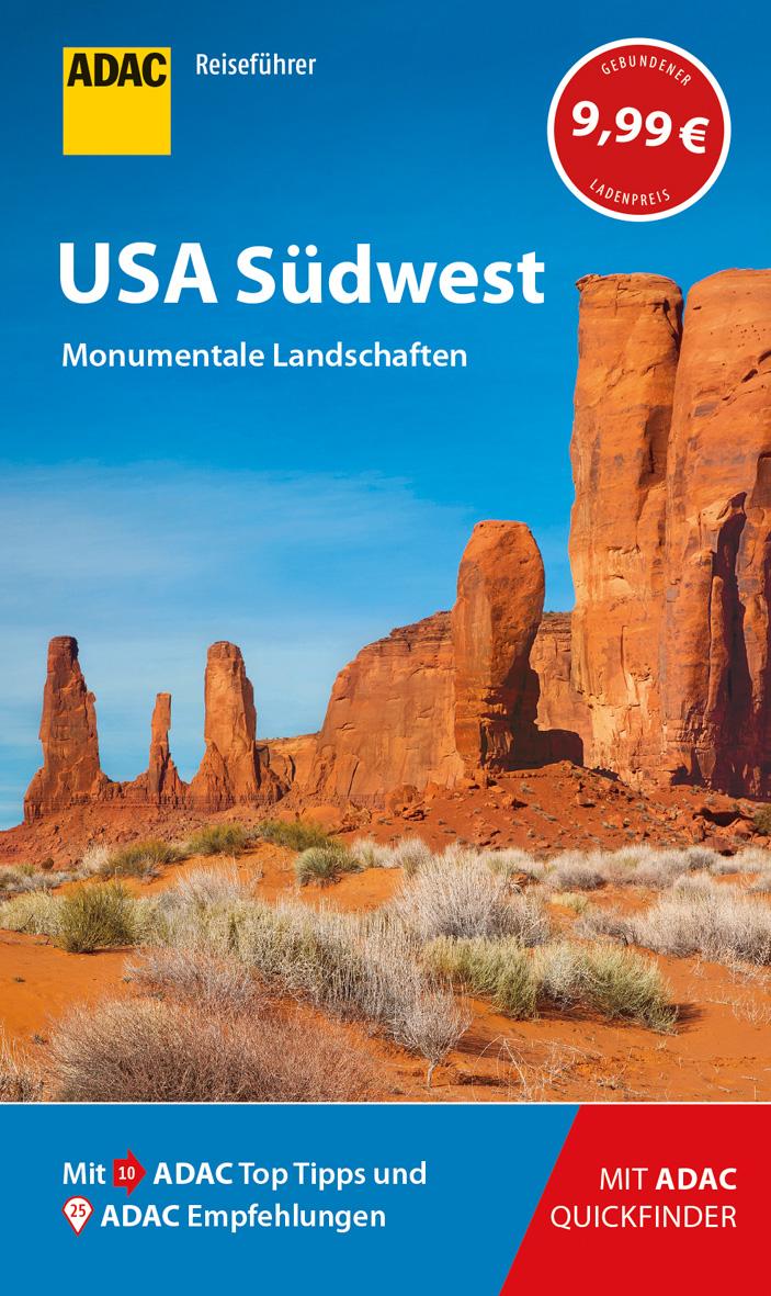 Vorderes Coverbild ADAC Reiseführer USA Südwest