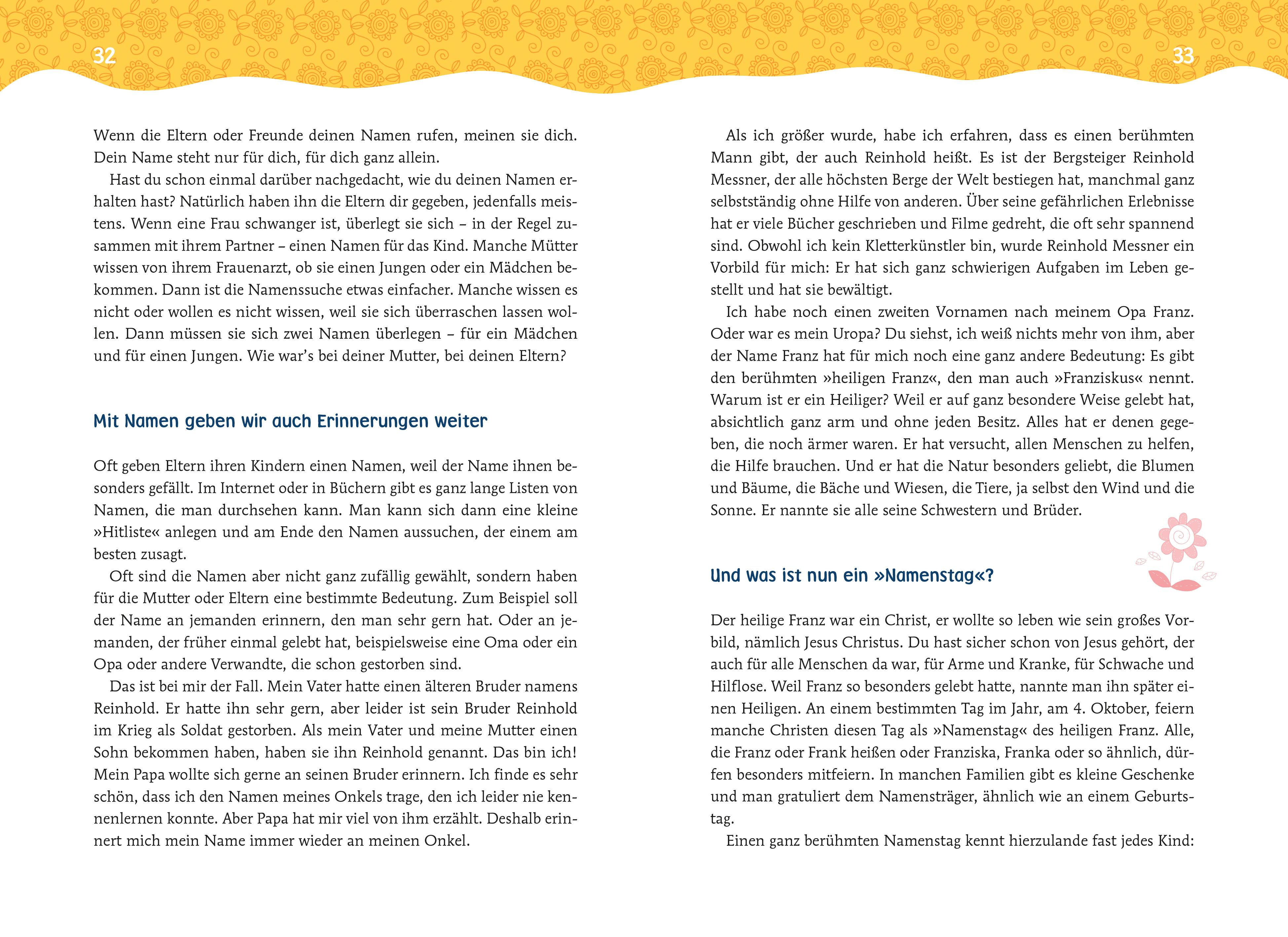 Beispielinhalt (Bild) Warum haben wir sonntags frei?