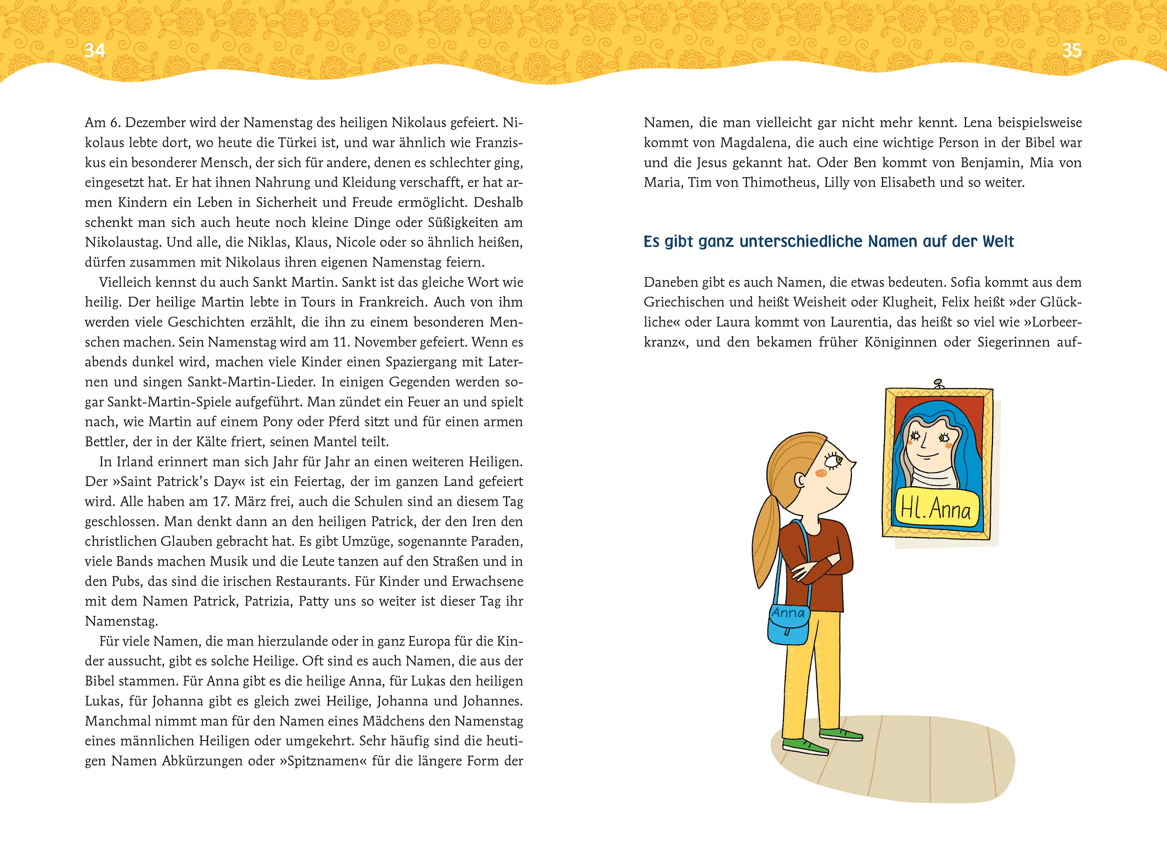 Beispielinhalt (Bild) Warum haben wir sonntags frei?