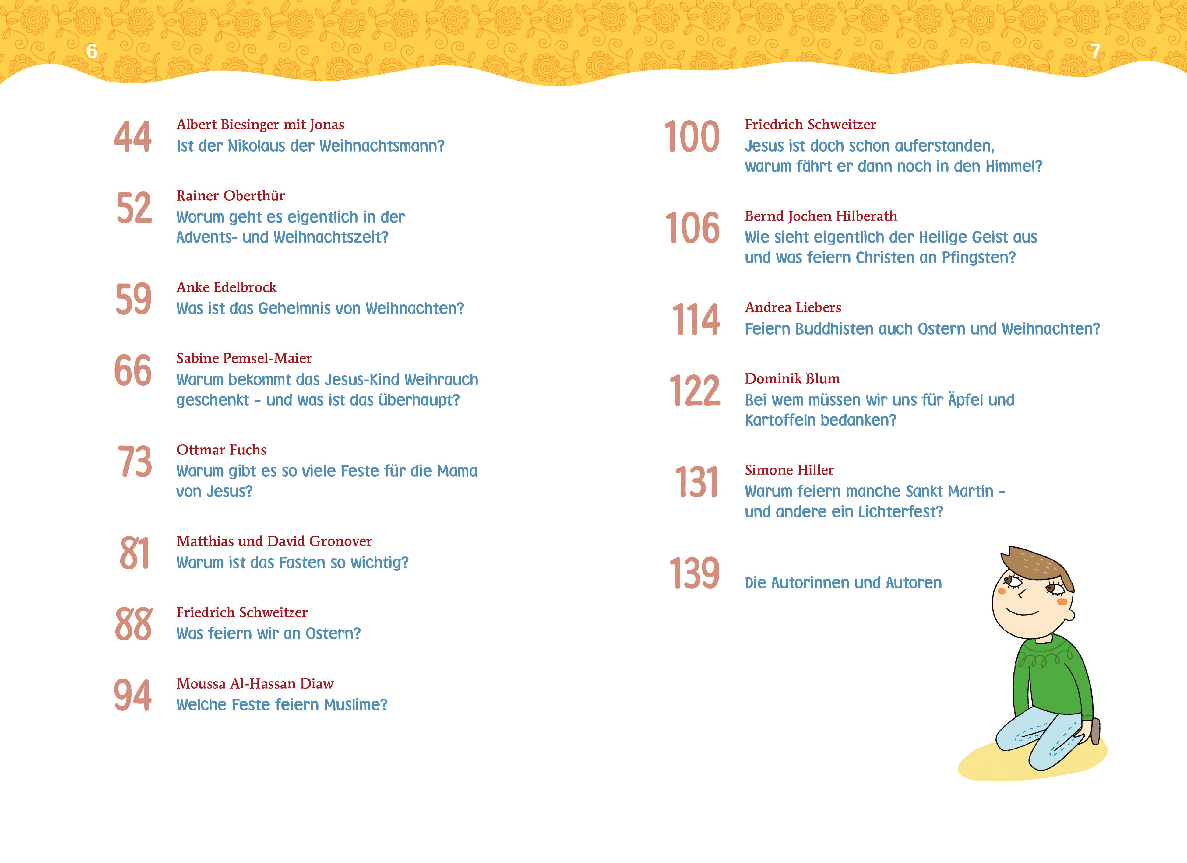 Beispielinhalt (Bild) Warum haben wir sonntags frei?