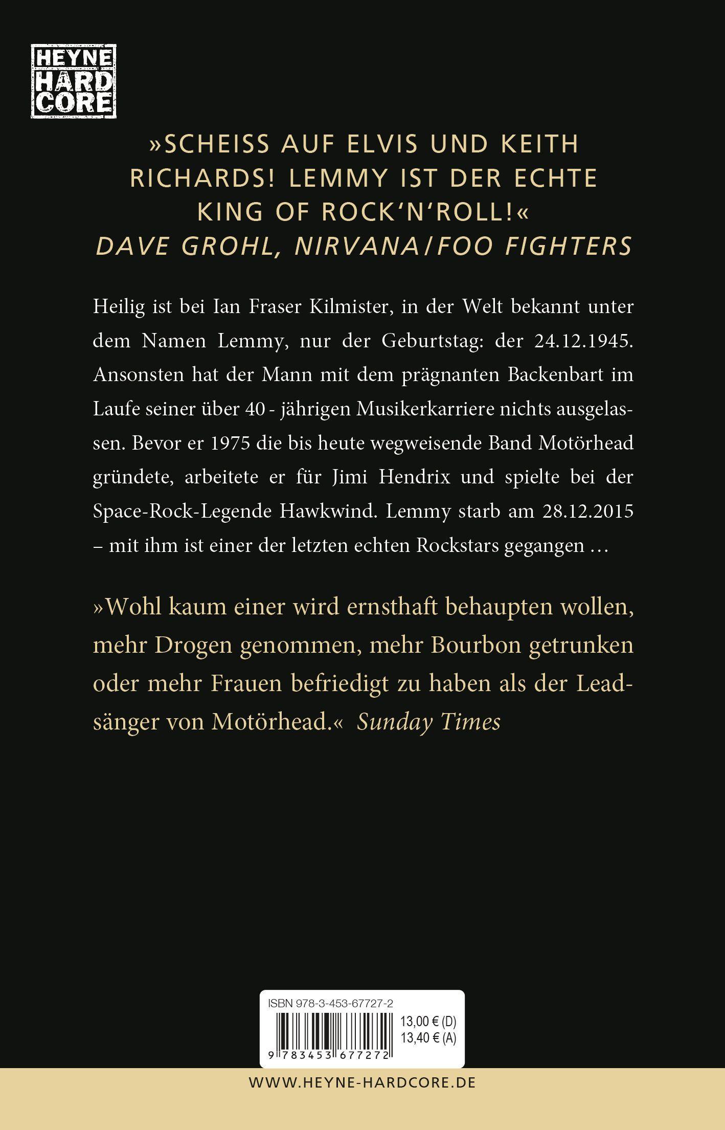 Beispielinhalt (Bild) Lemmy - White Line Fever