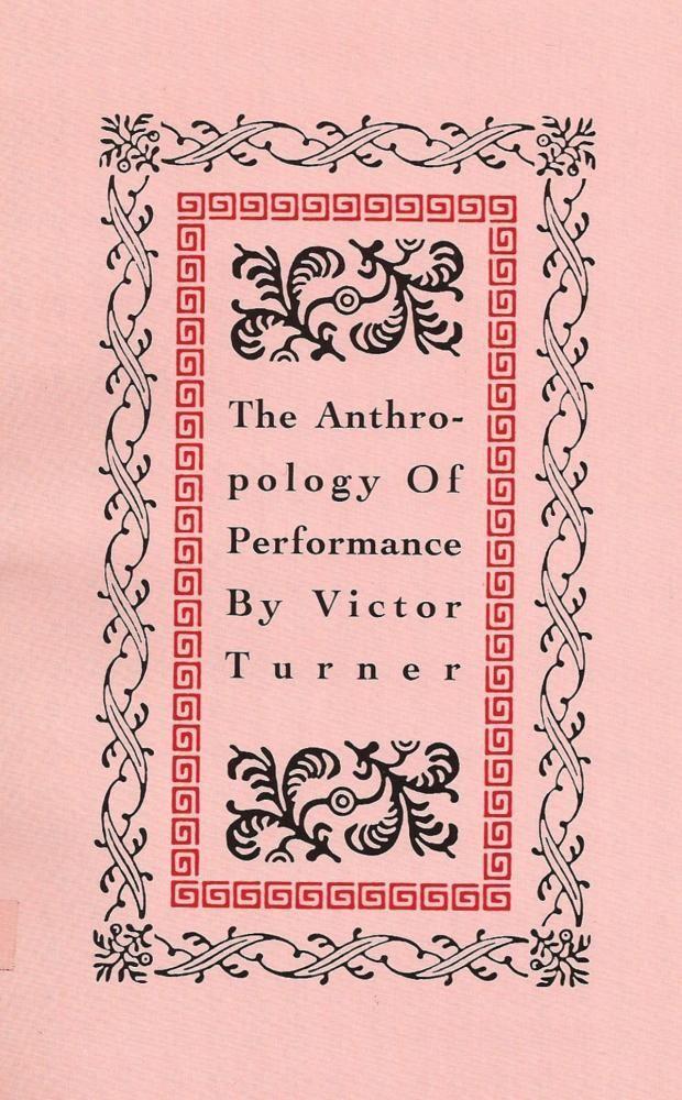 Vorderes Coverbild The Anthropology of Performance