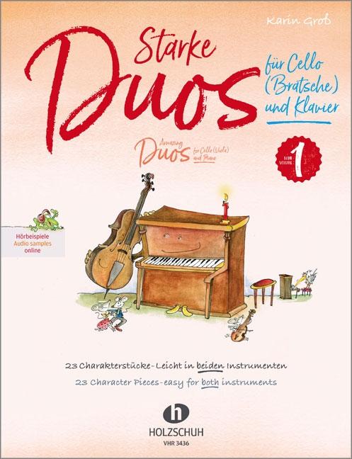 Vorderes Coverbild Starke Duos 1 für Cello (Bratsche) und Klavier