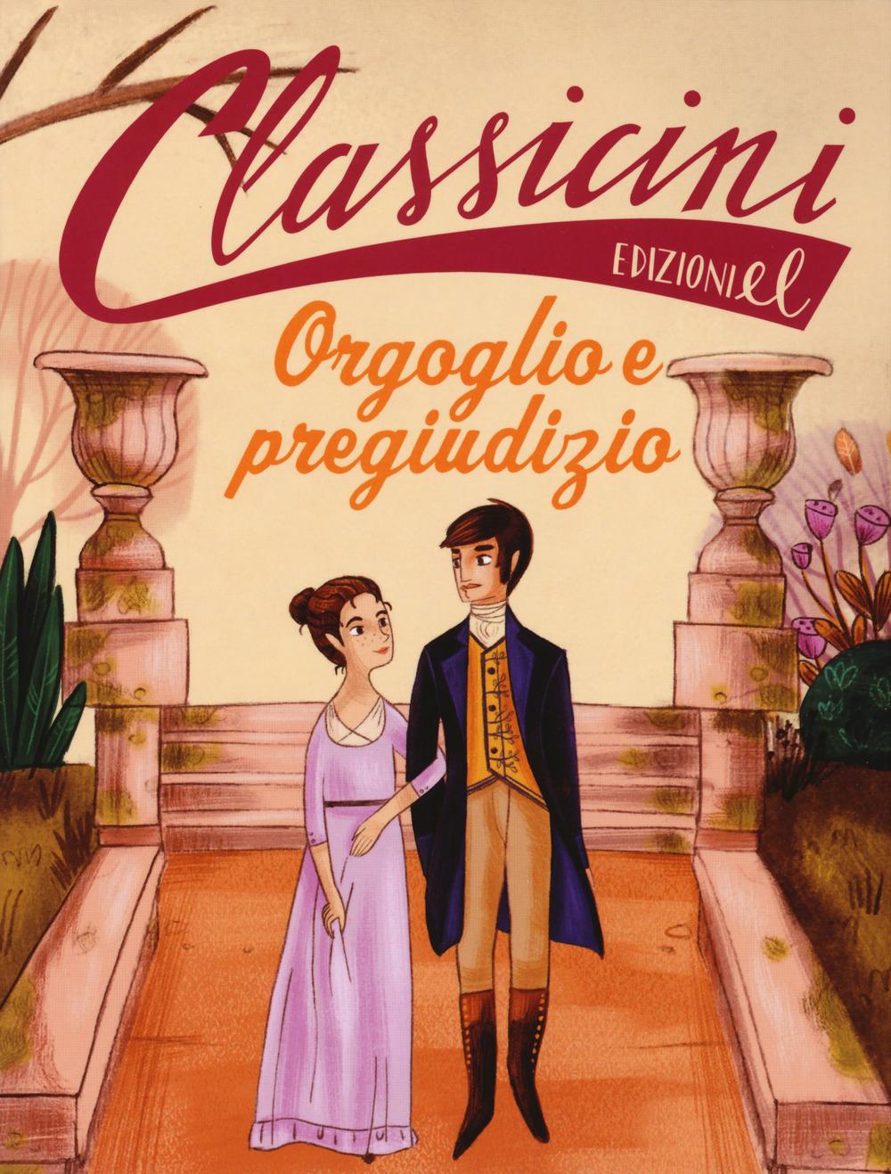 Vorderes Coverbild Orgoglio e pregiudizio da Jane Austen. Classicini