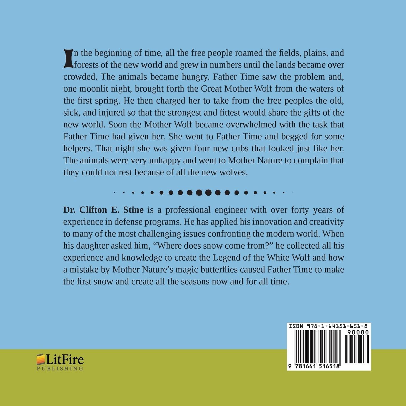 Rückseitencover The Legend of D'Woof-ta, The Little White Wolf: How the First Snow Came