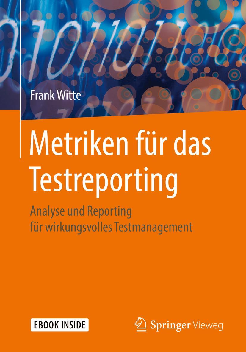 Vorderes Coverbild Metriken für das Testreporting
