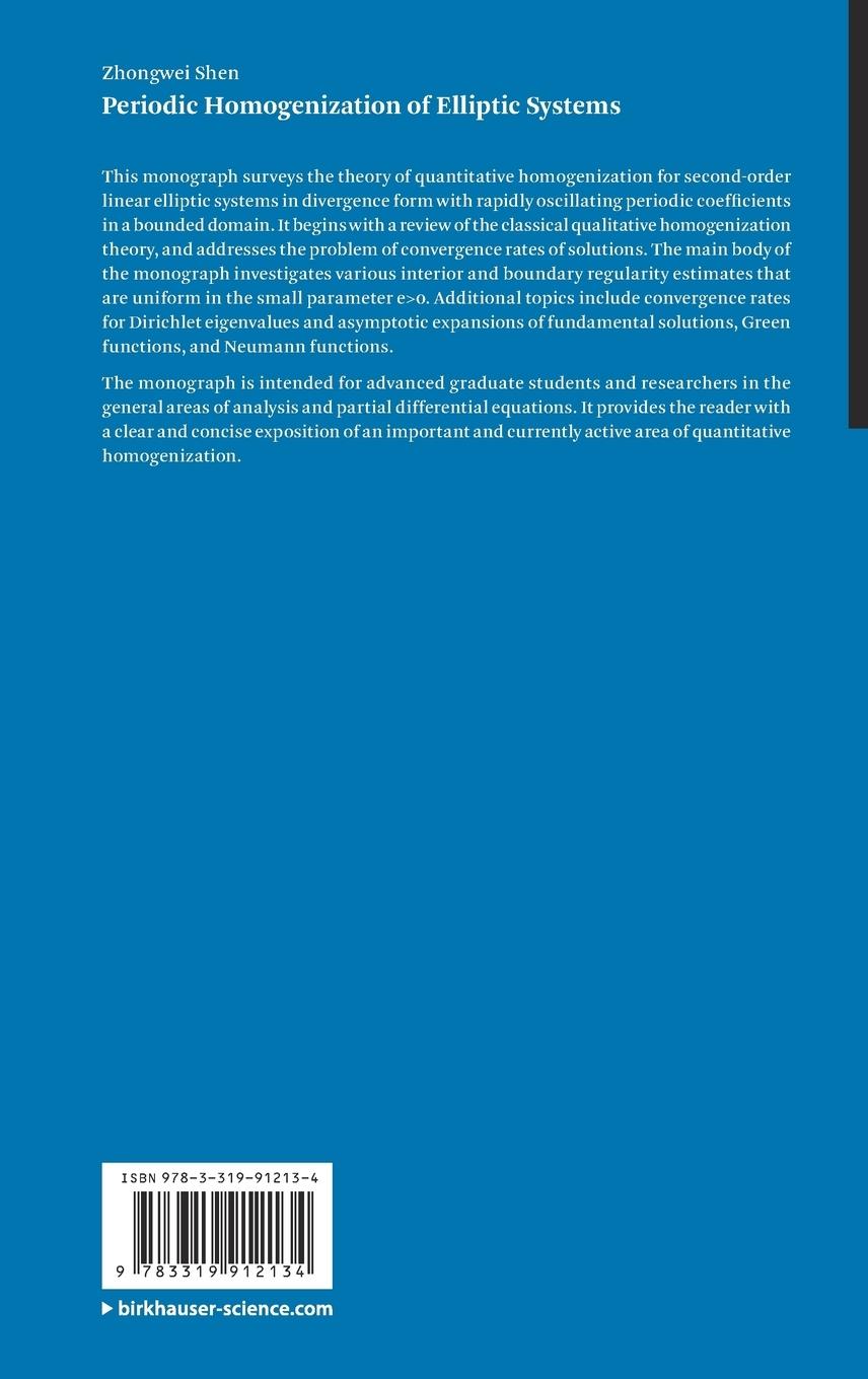 Rückseitencover Periodic Homogenization of Elliptic Systems