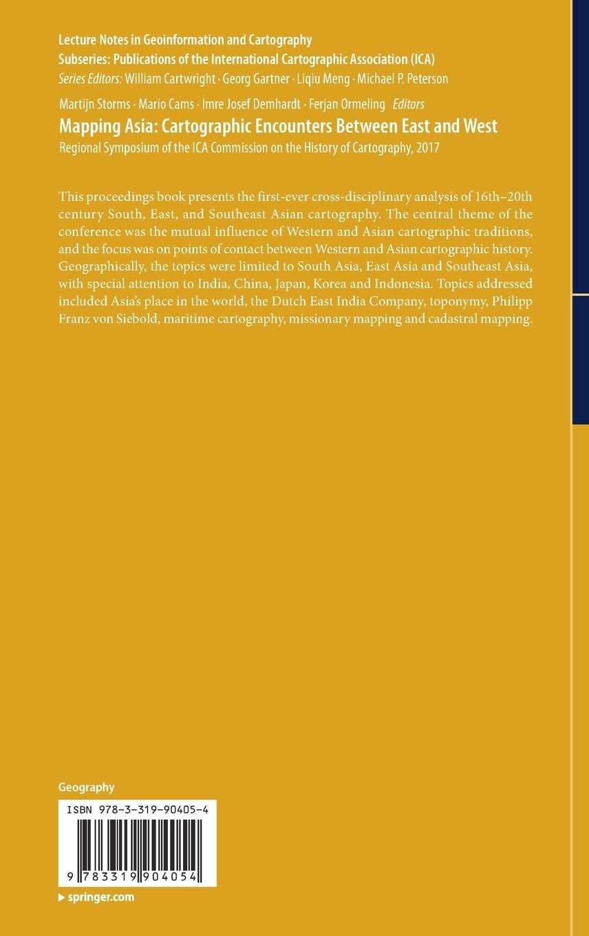 Rückseitencover Mapping Asia: Cartographic Encounters Between East and West