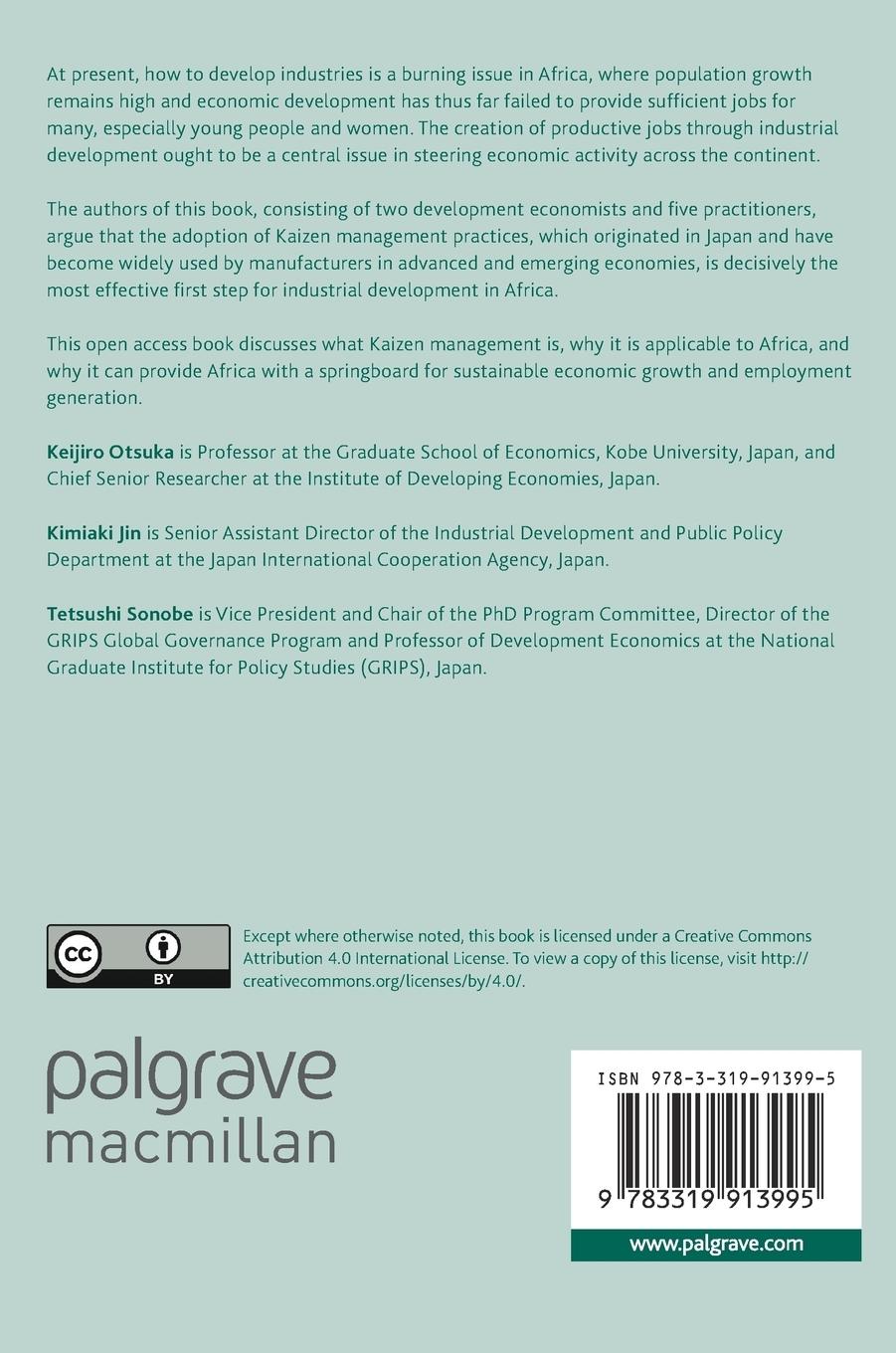 Rückseitencover Applying the Kaizen in Africa