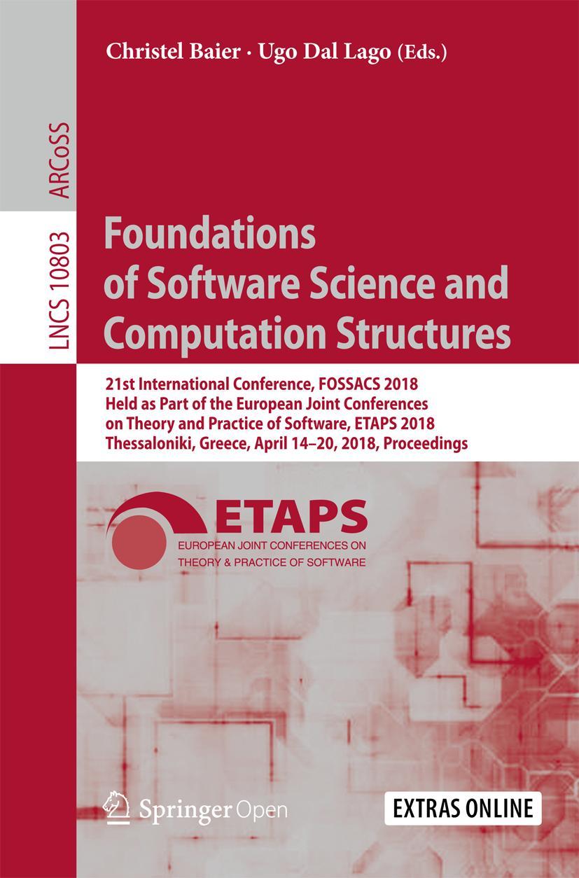 Vorderes Coverbild Foundations of Software Science and Computation Structures