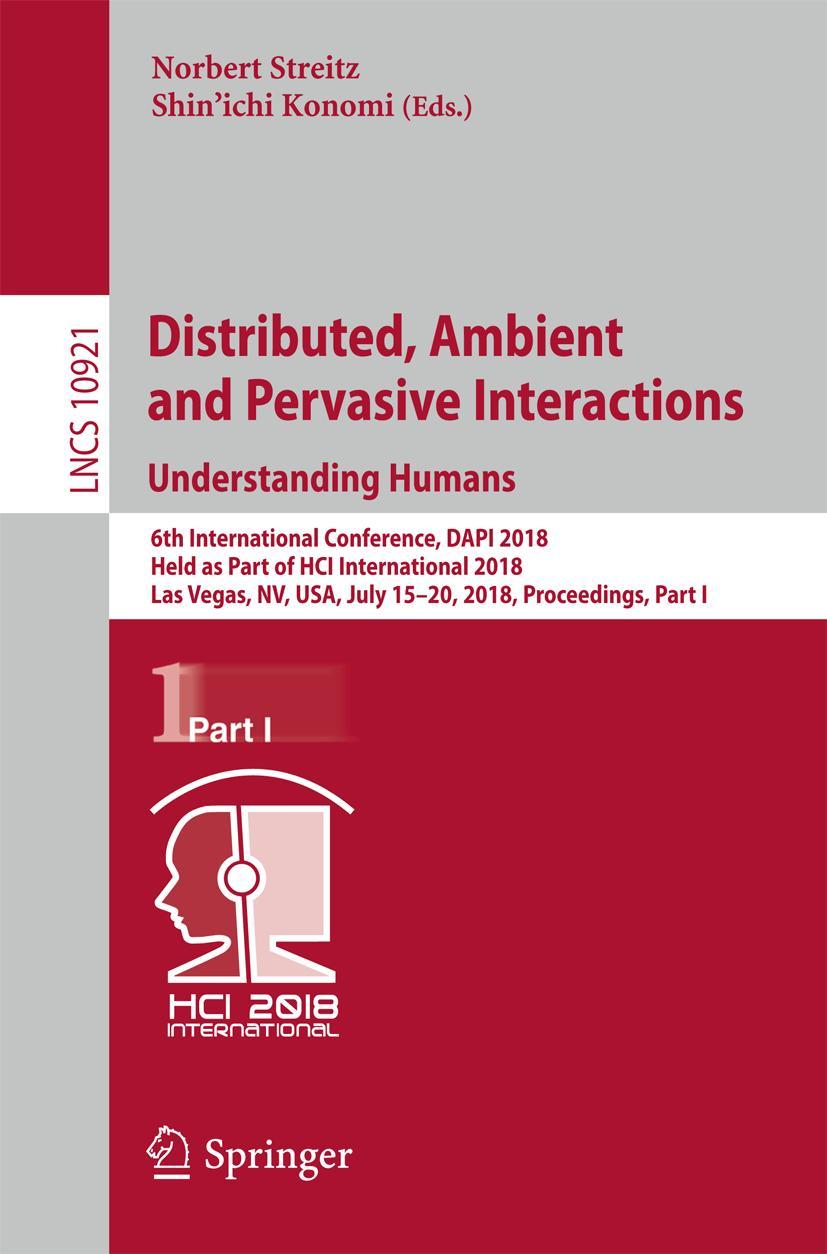 Vorderes Coverbild Distributed, Ambient and Pervasive Interactions: Understanding Humans