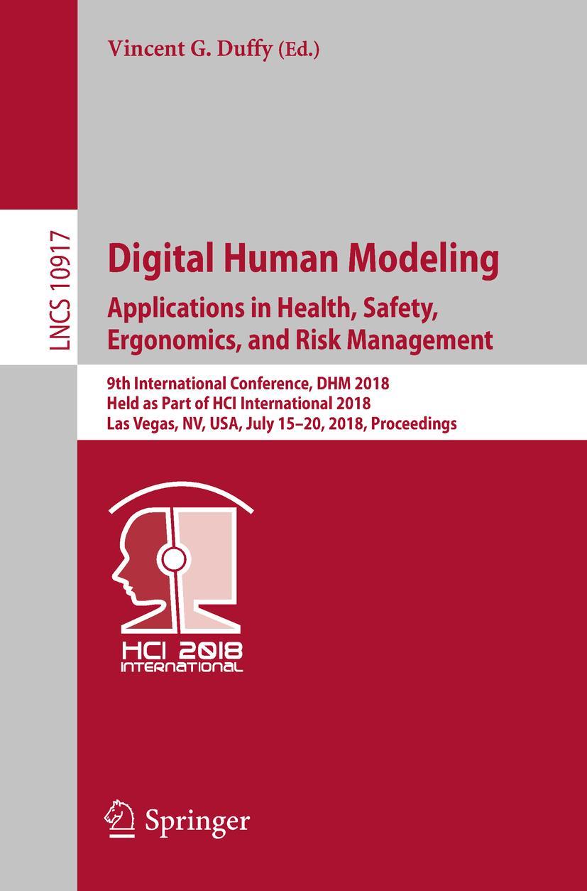 Vorderes Coverbild Digital Human Modeling. Applications in Health, Safety, Ergonomics, and Risk Management