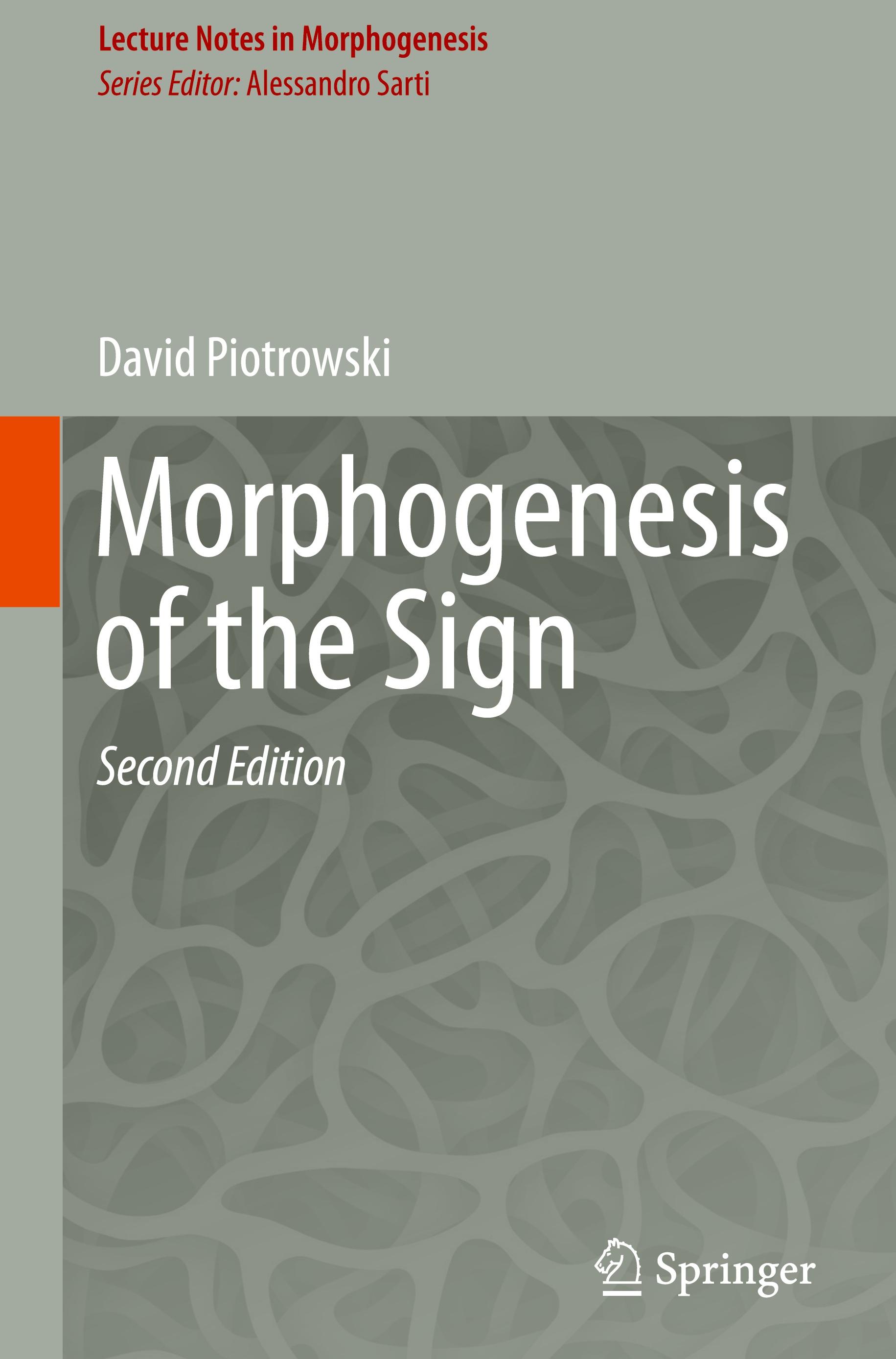 Vorderes Coverbild Morphogenesis of the Sign