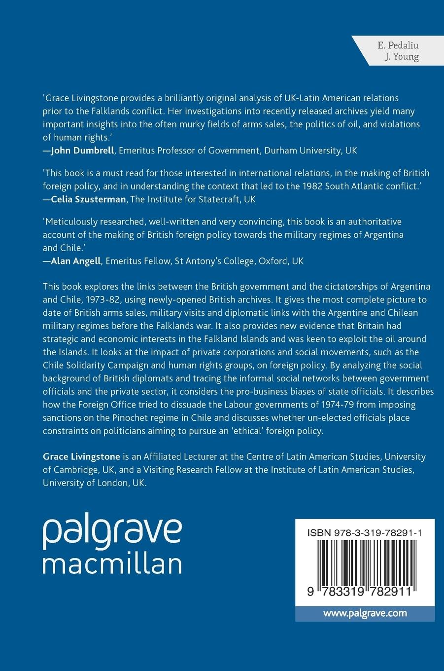 Rückseitencover Britain and the Dictatorships of Argentina and Chile, 1973-82