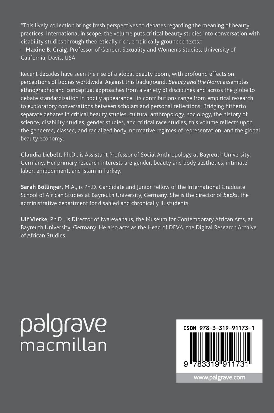 Rückseitencover Beauty and the Norm