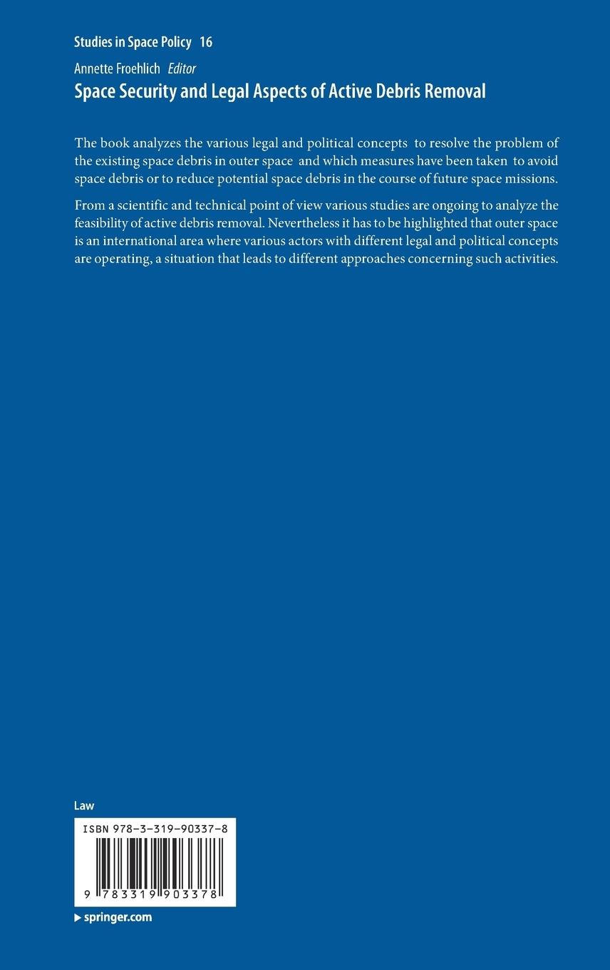 Rückseitencover Space Security and Legal Aspects of Active Debris Removal