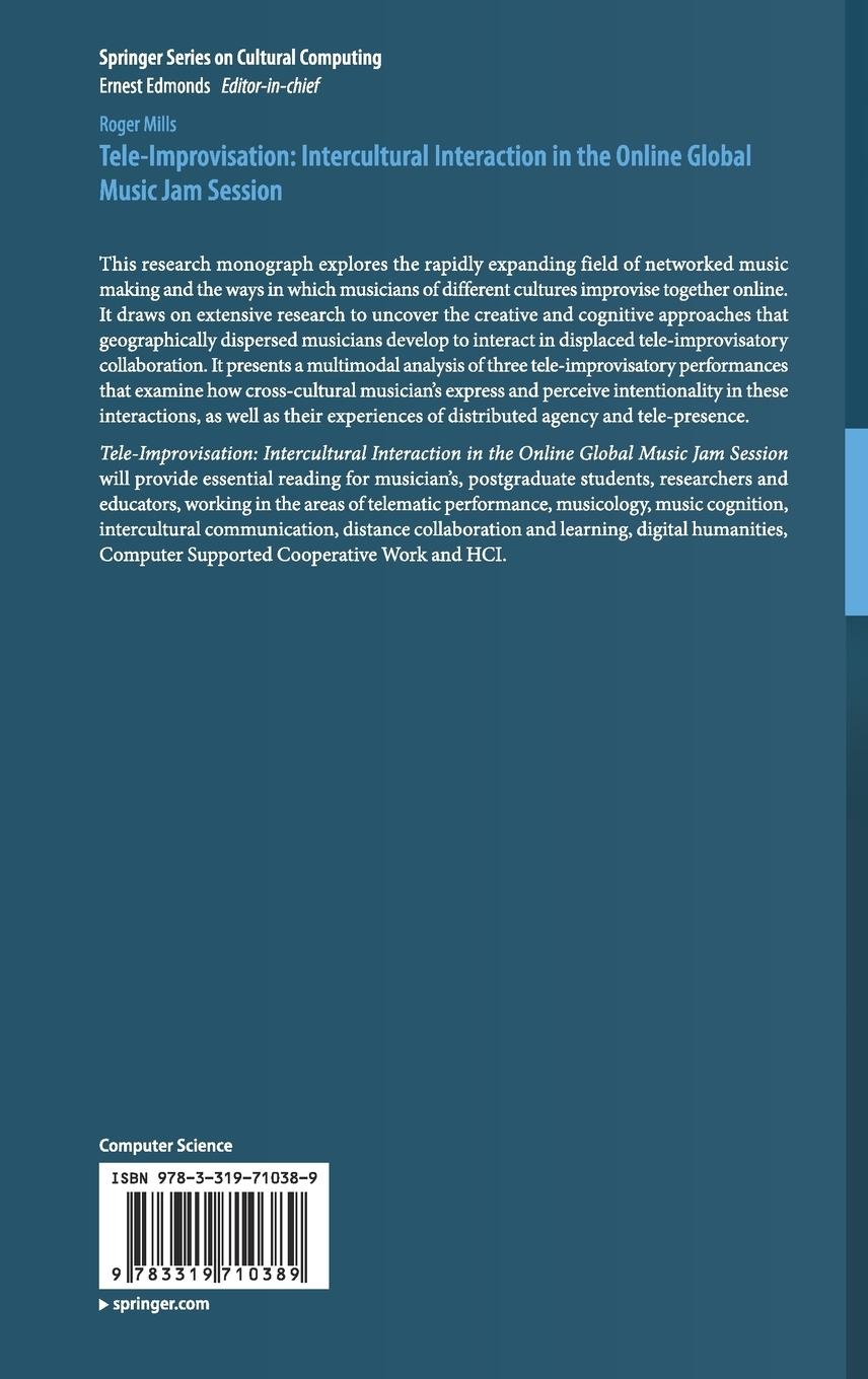 Rückseitencover Tele-Improvisation: Intercultural Interaction in the Online Global Music Jam Session