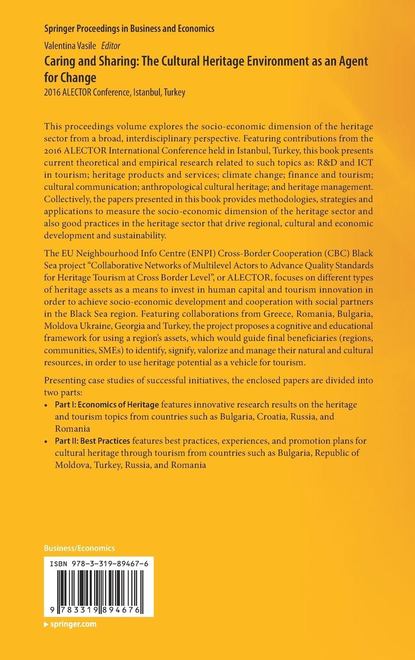 Rückseitencover Caring and Sharing: The Cultural Heritage Environment as an Agent for Change