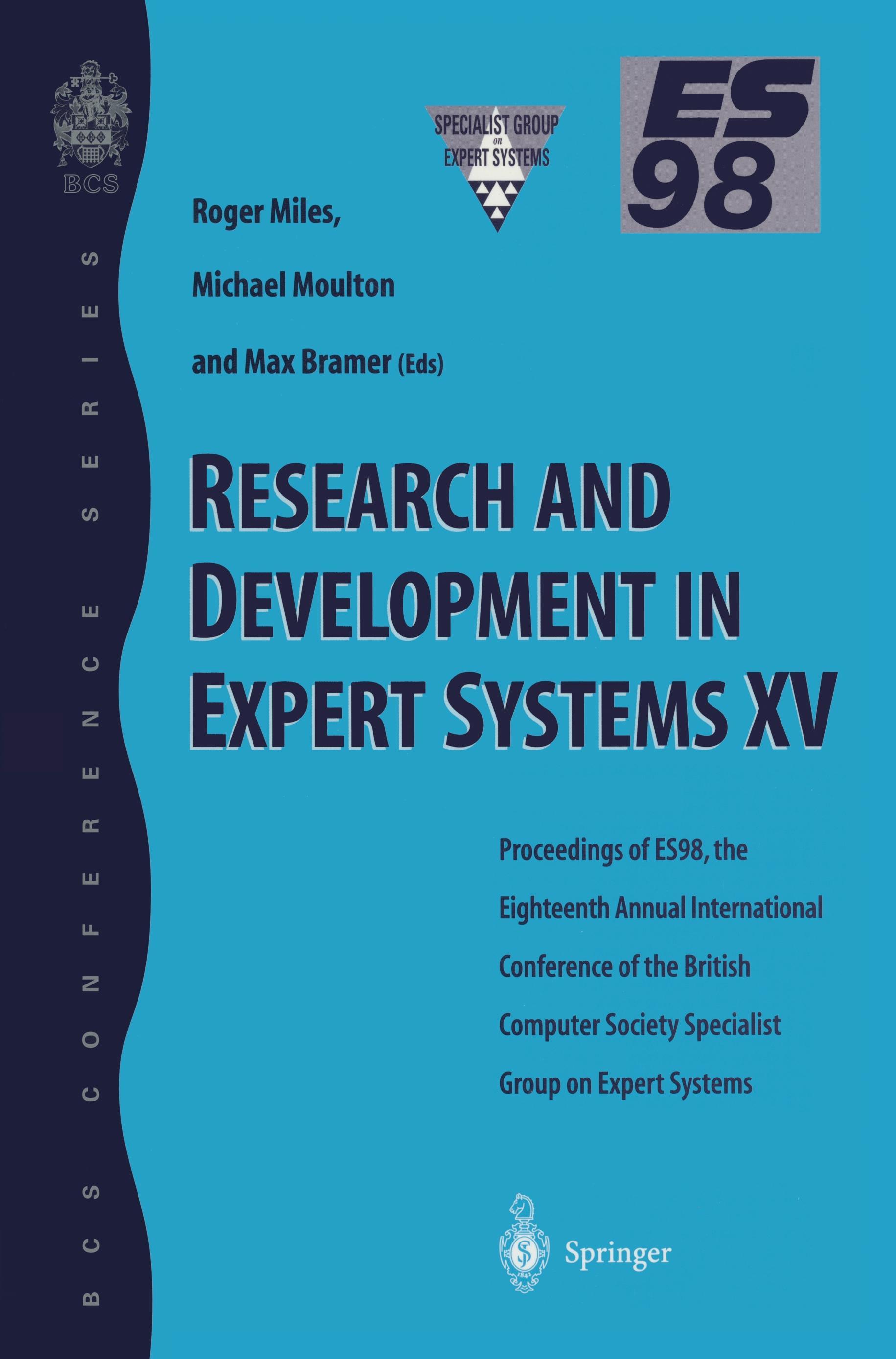 Vorderes Coverbild Research and Development in Expert Systems XV