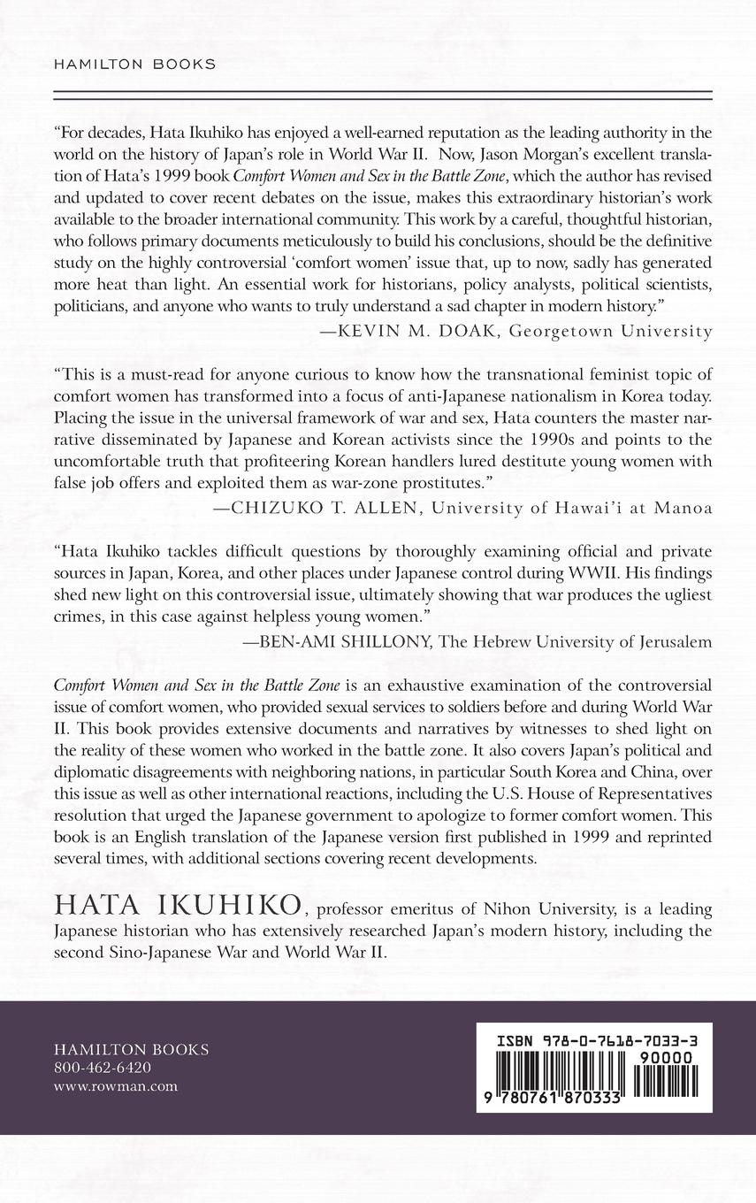 Rückseitencover Comfort Women and Sex in the Battle Zone