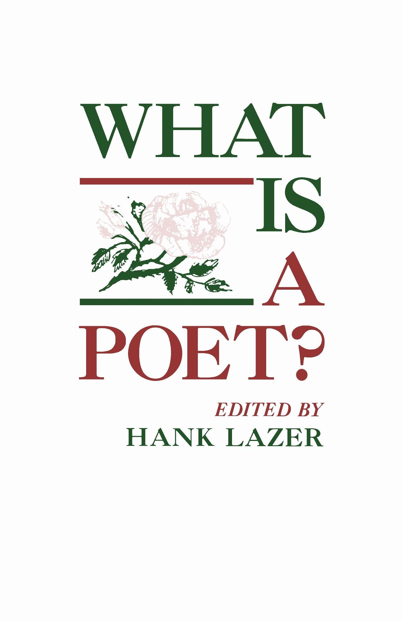 Vorderes Coverbild What Is a Poet?