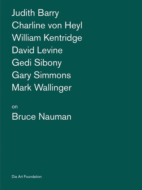 Vorderes Coverbild Artists on Bruce Nauman