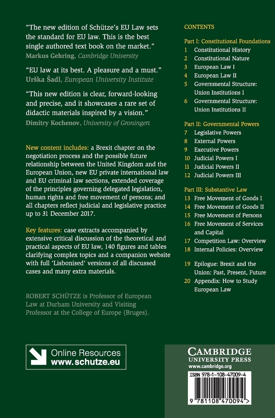 Rückseitencover European Union Law