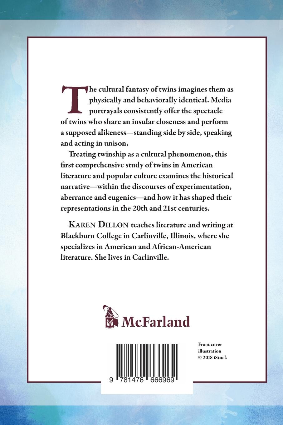 Rückseitencover The Spectacle of Twins in American Literature and Popular Culture