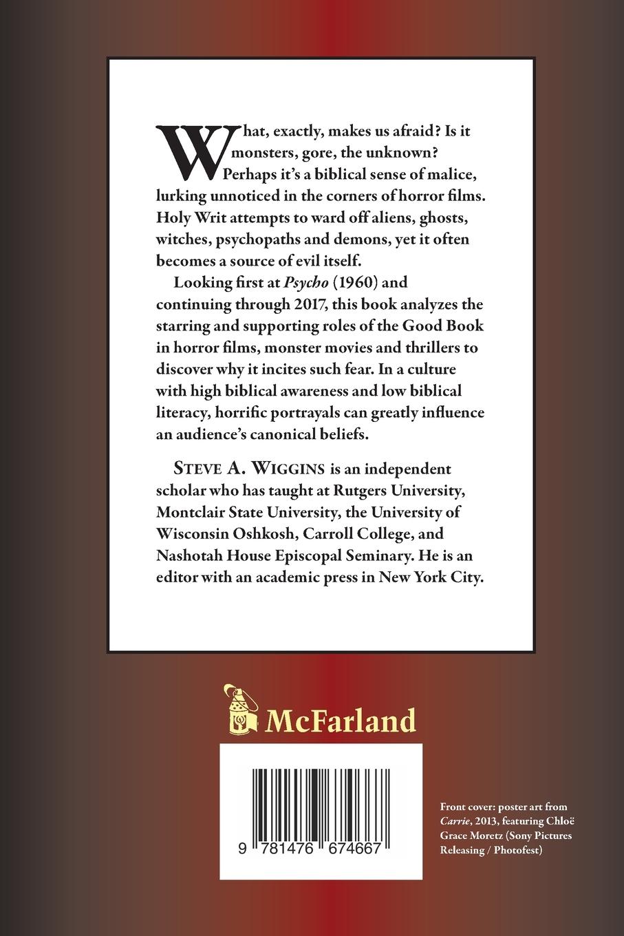 Rückseitencover Holy Horror