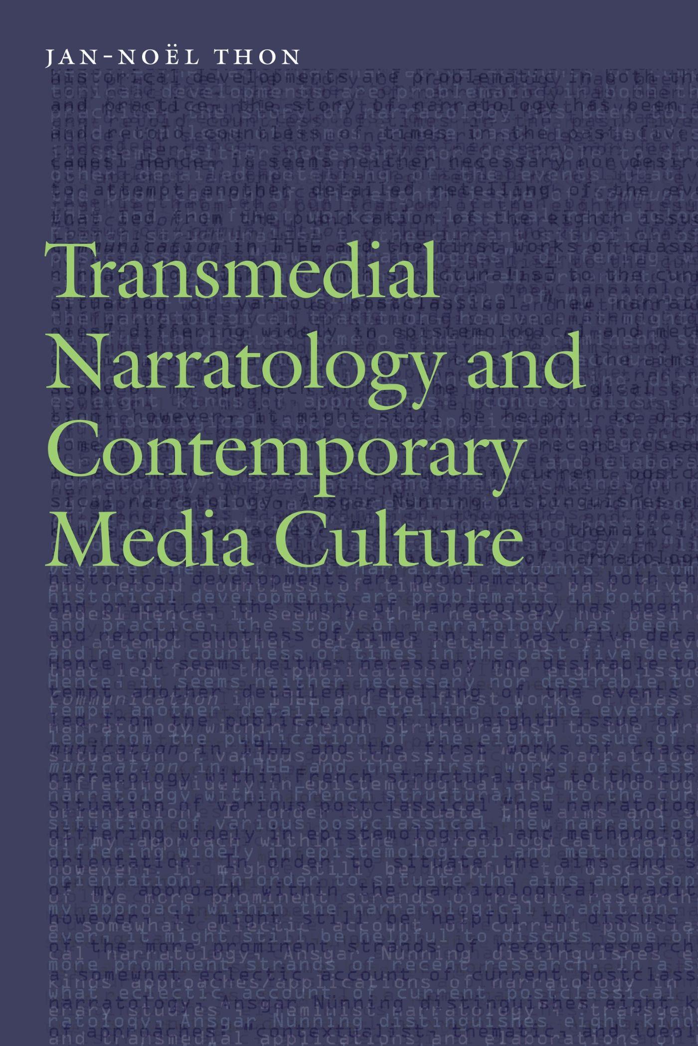 Vorderes Coverbild Transmedial Narratology and Contemporary Media Culture